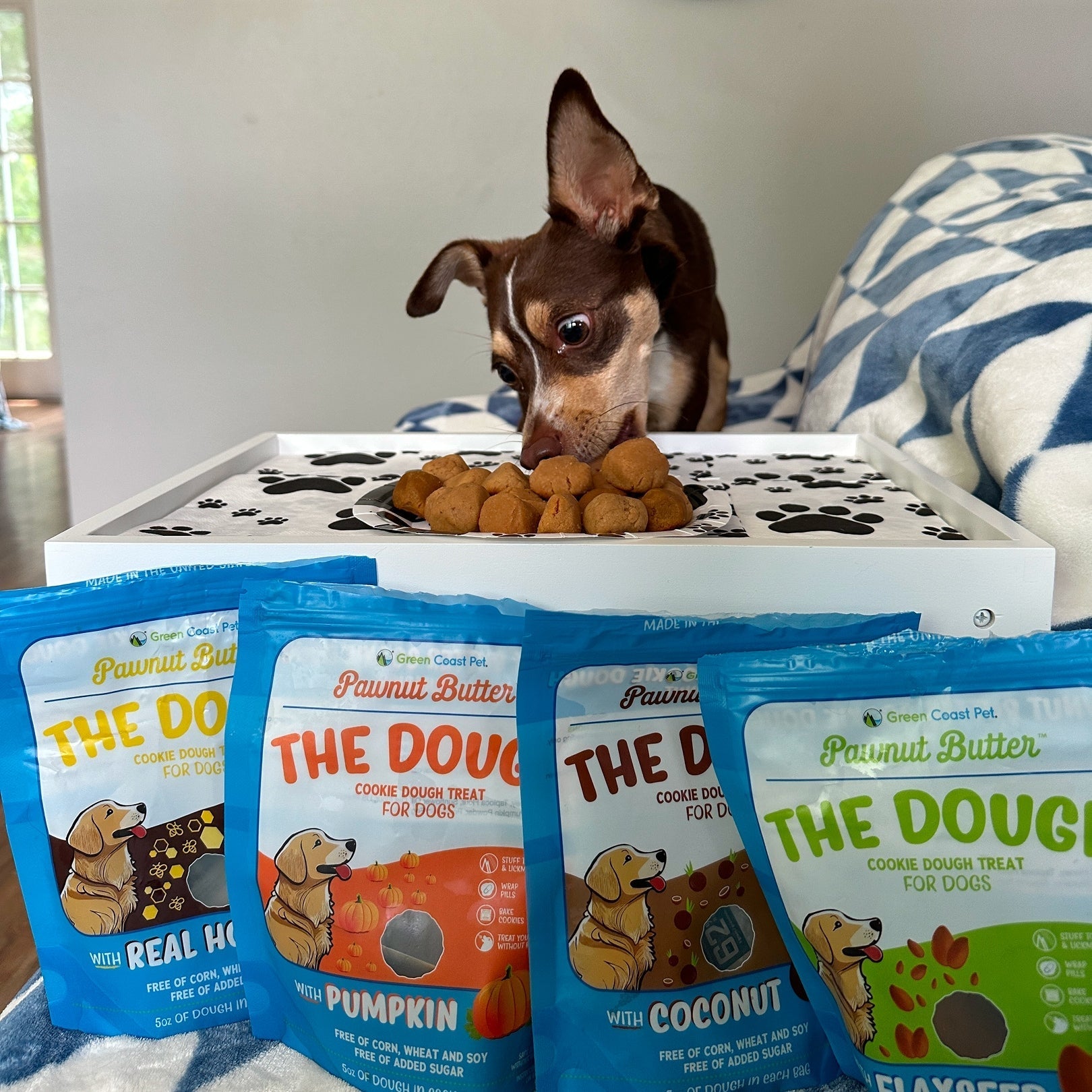 GREEN COAST PET® LAUNCHES PAWNUT BUTTER® THE DOUGH™ COOKIE DOUGH Treats