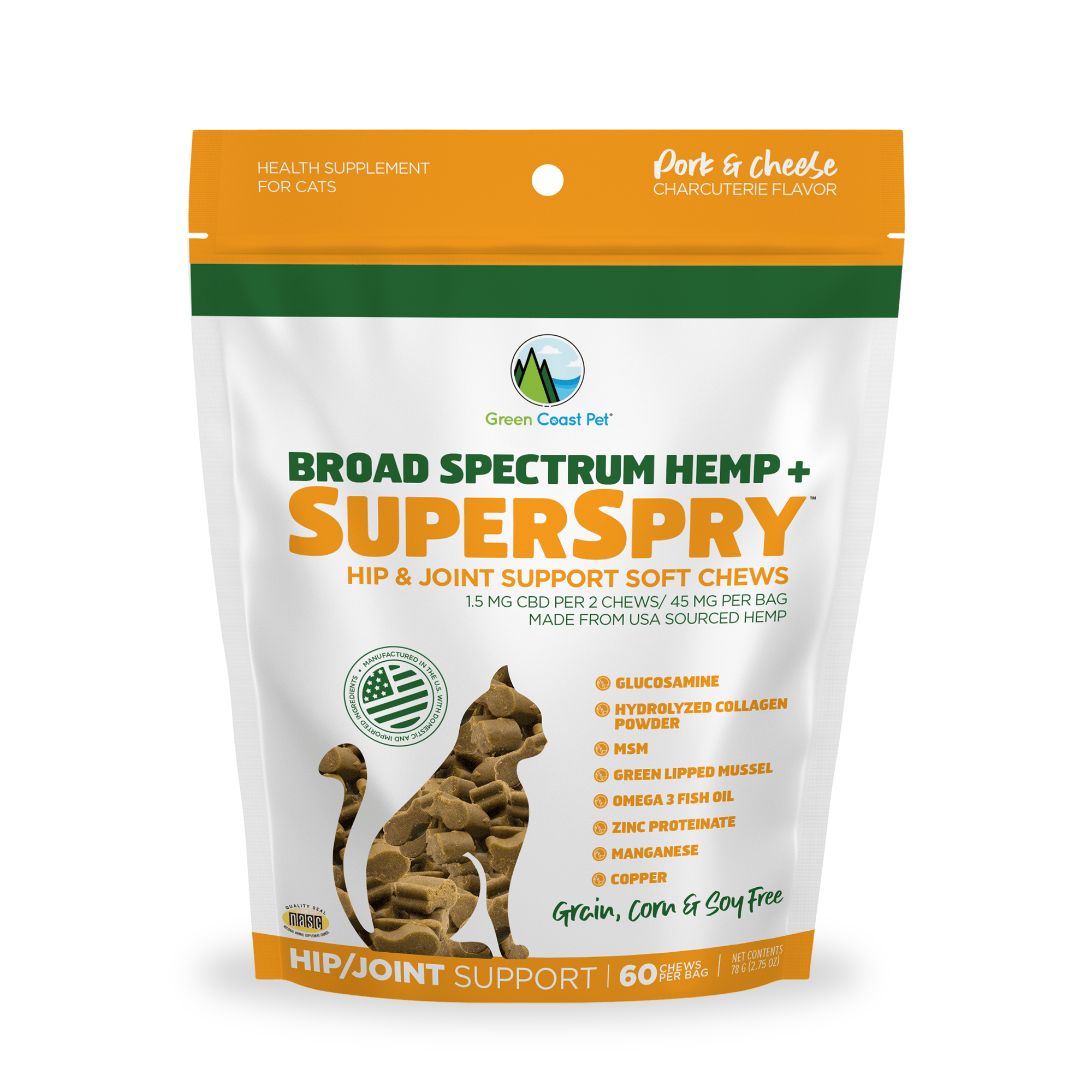 Broad Spectrum Hemp+SuperSpry Soft Chew - Hip/Joint Support