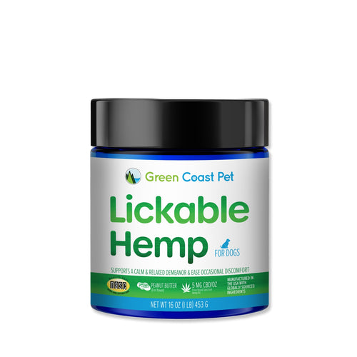 Green Coast Pet Lickable Hemp product for dogs