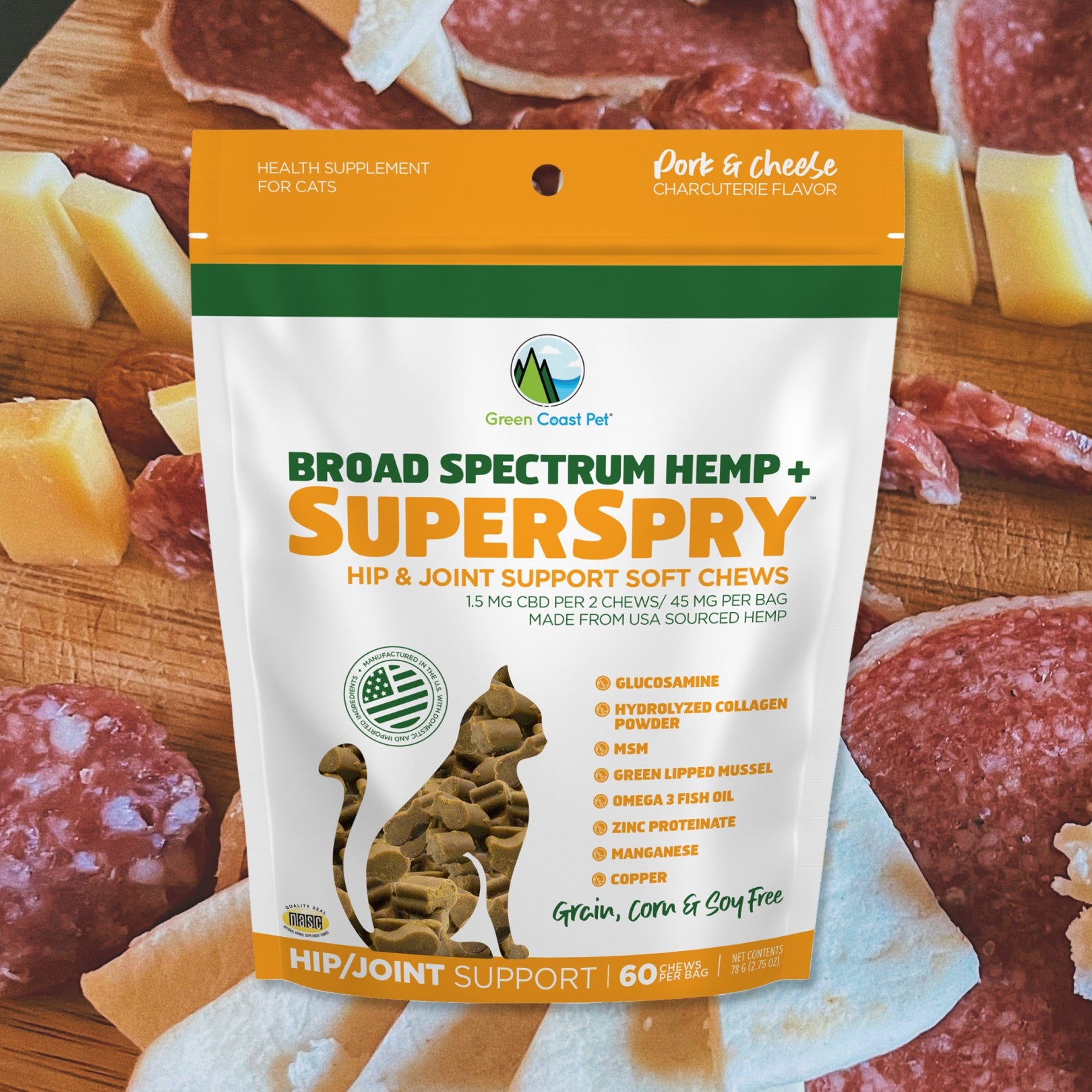 Broad Spectrum Hemp+SuperSpry Soft Chew - Hip/Joint Support